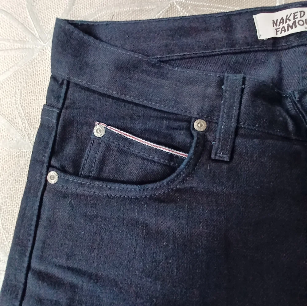 Naked and Famous, Indigo Stretch Selvedge, Super Skinny Guy, Denim Jeans!